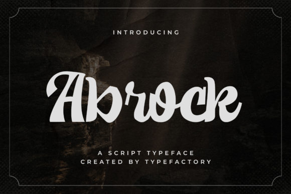 Abrock: A Handwritten Font for Memorable Branding