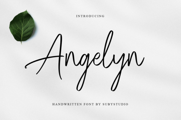Angelyn: A Handwritten Font That Breathes Life Into Digital Designs