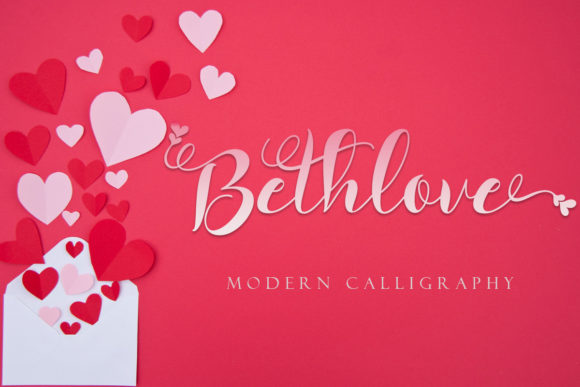 Bethlove: A Romantic Script Font for Campaign Impact