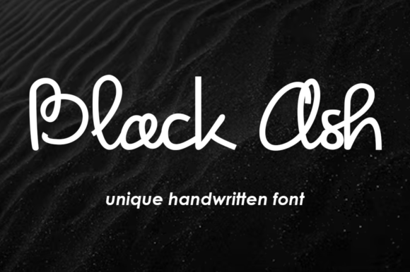 Black Ash: A Delicate Script Font for Editorial Elegance