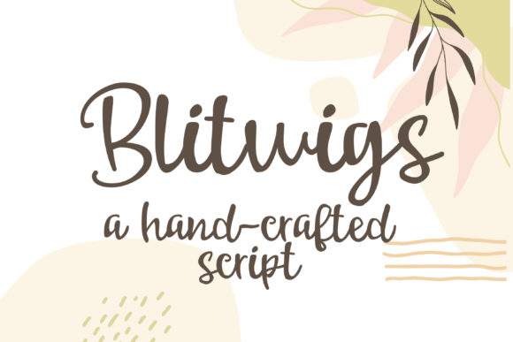 Blitwigs: A Versatile Script Font for Craft Creations