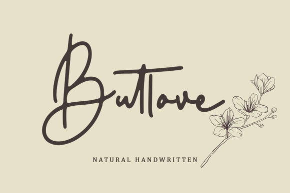 Butlove: A Handwritten Font That Elevates Branding