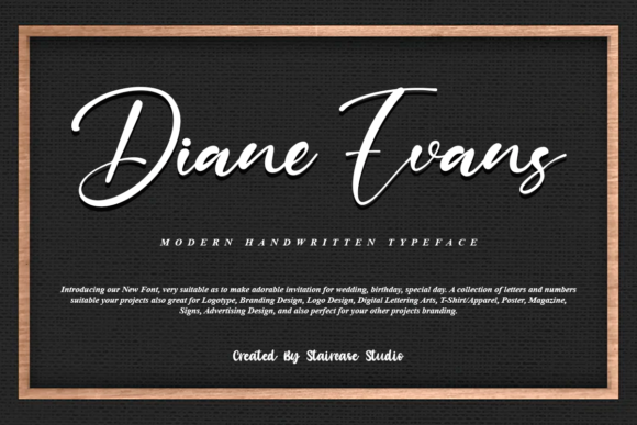 Diane Evans Font for Modern Web Design