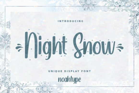 Discover the Grace of Night Snow in Editorial Design