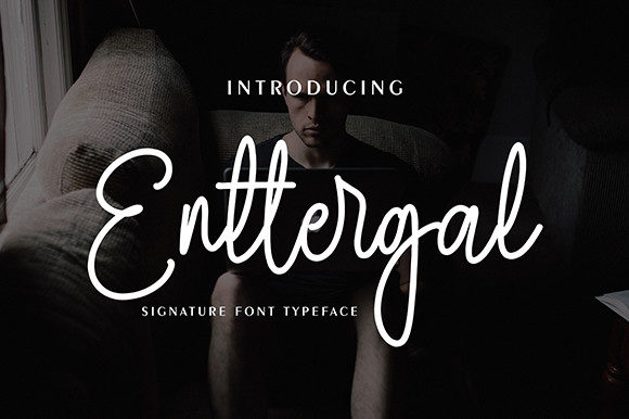 Enttergal: The Script Font That Elevates Your Campaign Design