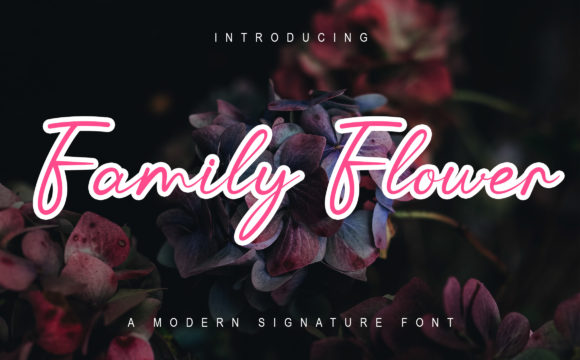 Family Flower: A Handwritten Font for Digital Branding
