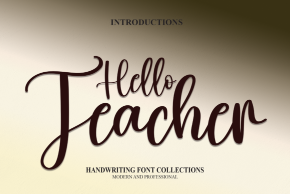 Hello Teacher Font for Web Design