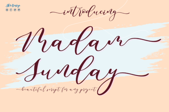 Madam Sunday: A Romantic Typeface for Web Design