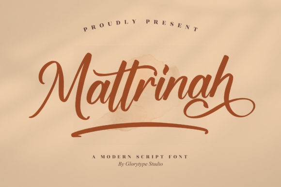 Mattrinah Font for Handmade Creations