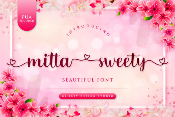 Mitta Sweety Font for Romantic Design Projects