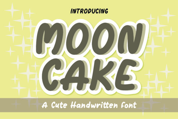 Moon Cake Font for Editorial Design