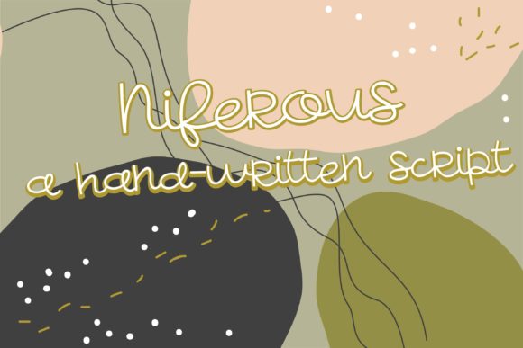 Niferous: A Script Font with a Youthful Touch for Modern Publishing