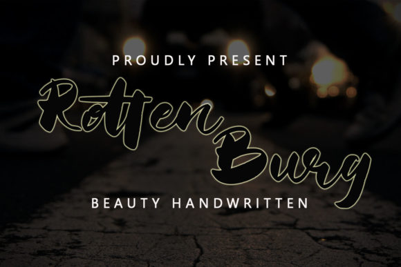 Rotten Burg: A Handwritten Font for Modern Editorial Design