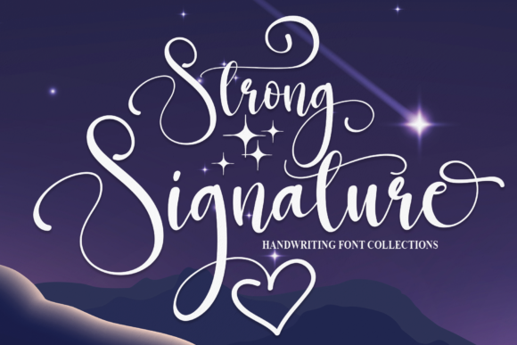 Strong Signature: A Professional Script Font for Your Brand
