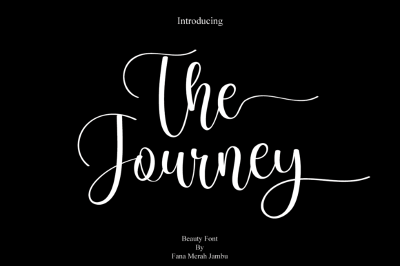 The Journey: A Script Font for Thoughtful Editorial Design