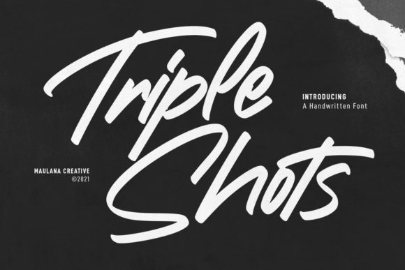 Triple Shots Font for Branding Projects