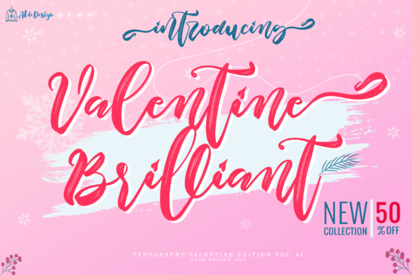 Valentine Brilliant Font for Handmade Creations
