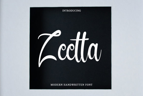 Zeetta: A Handwritten Font for Professional Branding
